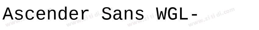 Ascender Sans WGL字体转换